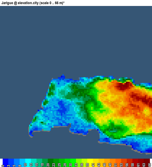 Jarigue elevation map