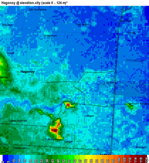 Hagonoy elevation map