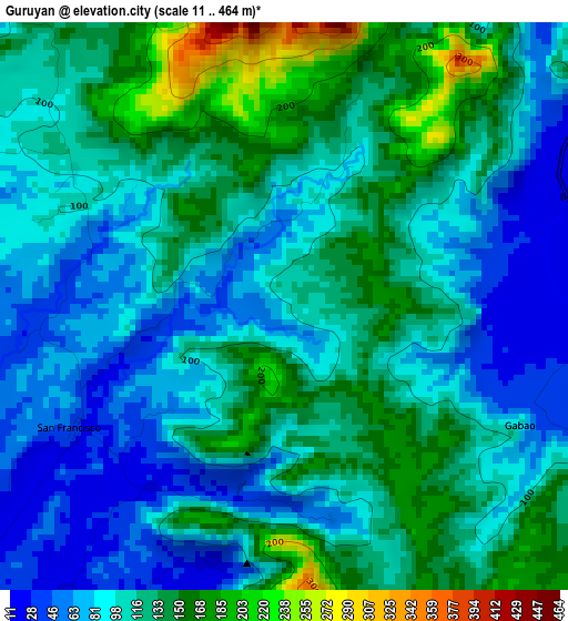 Guruyan elevation map