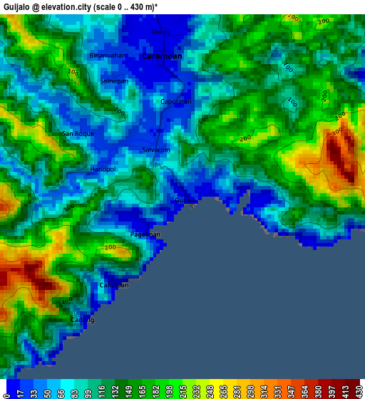 Guijalo elevation map