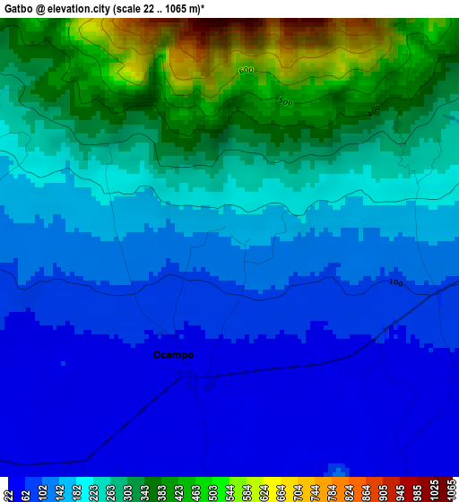 Gatbo elevation map