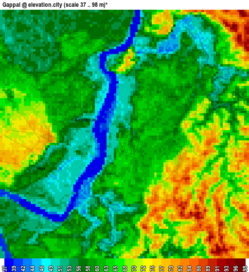 Gappal elevation map