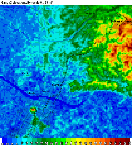 Gang elevation map