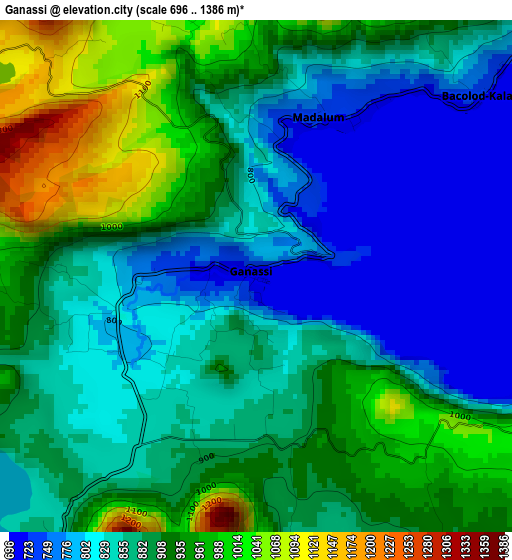 Ganassi elevation map