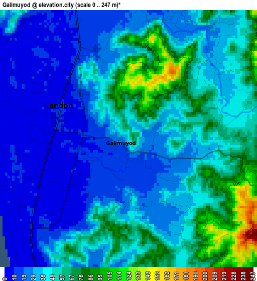 Galimuyod elevation map