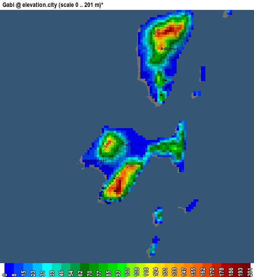 Gabi elevation map