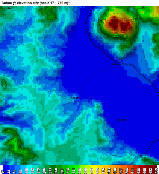 Gabao elevation map