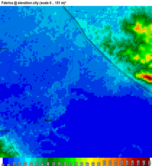 Fabrica elevation map