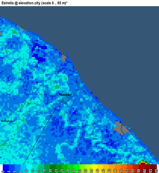 Estrella elevation map