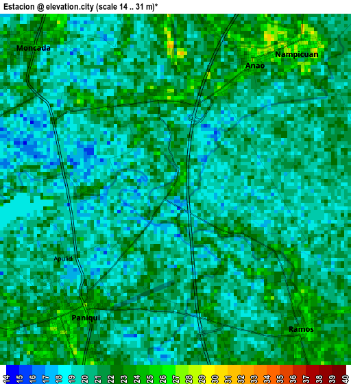 Estacion elevation map