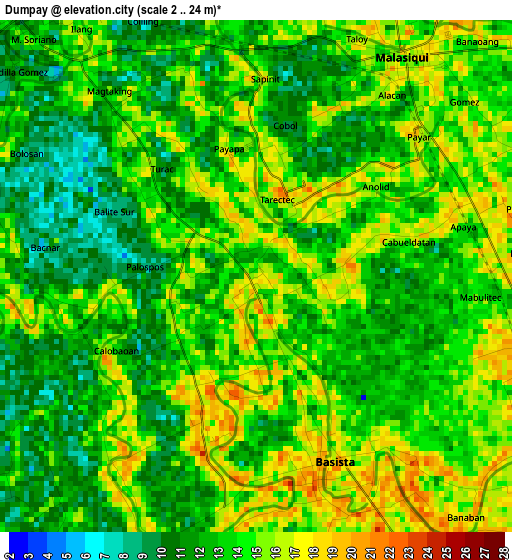 Dumpay elevation map