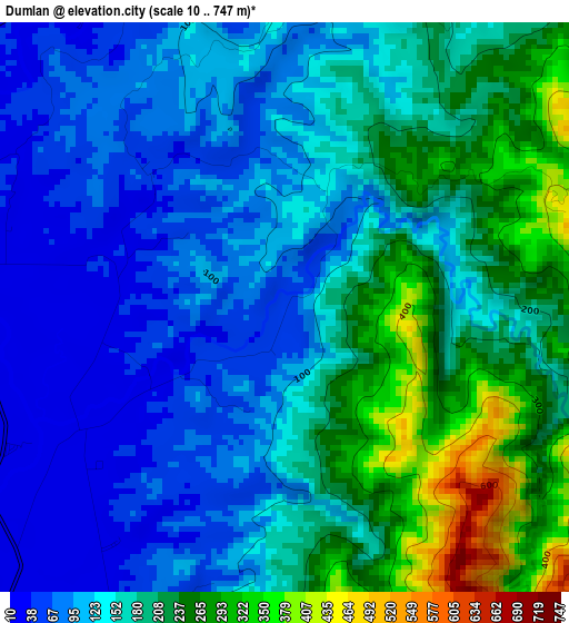 Dumlan elevation map