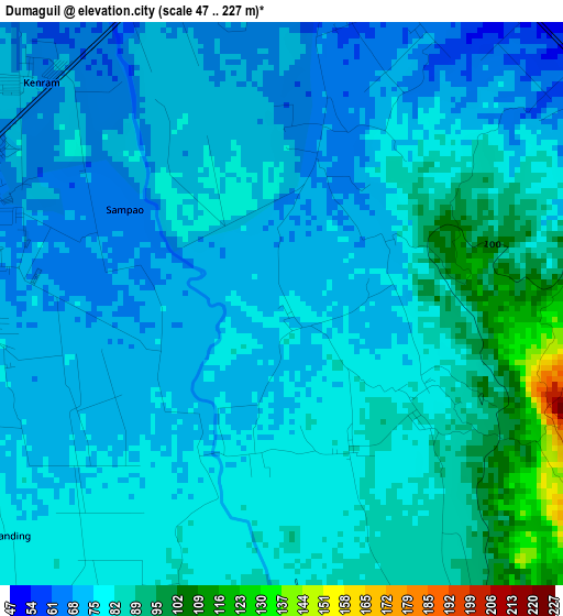 Dumaguil elevation map