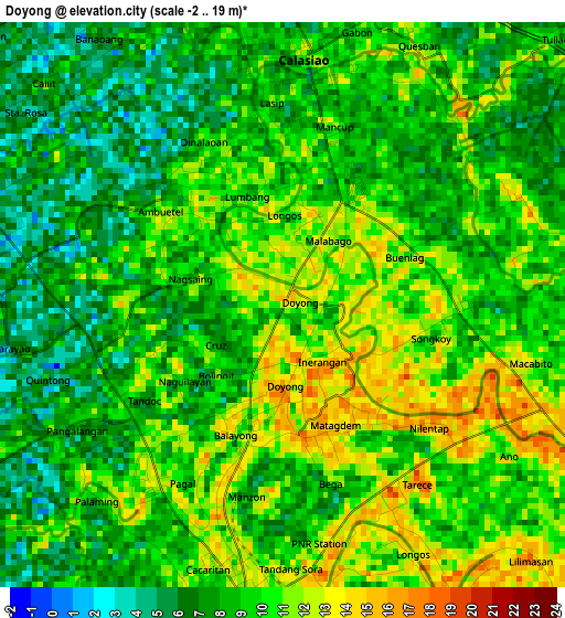 Doyong elevation map