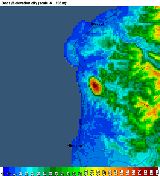 Doos elevation map