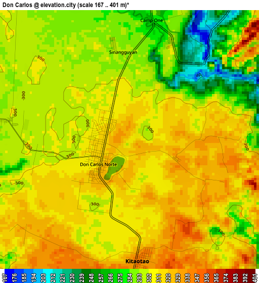 Don Carlos elevation map