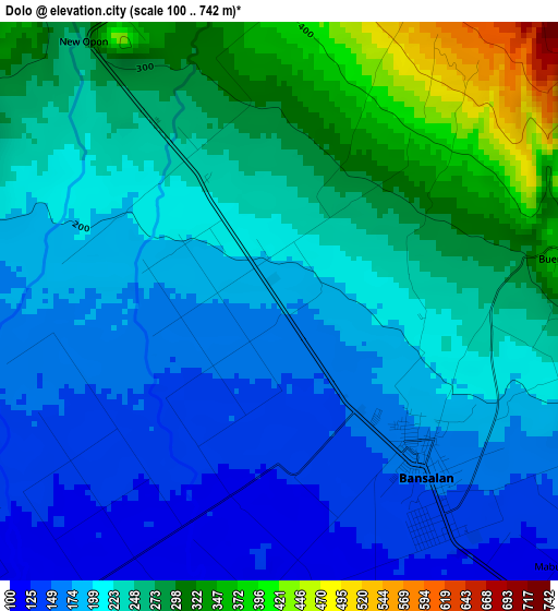 Dolo elevation map