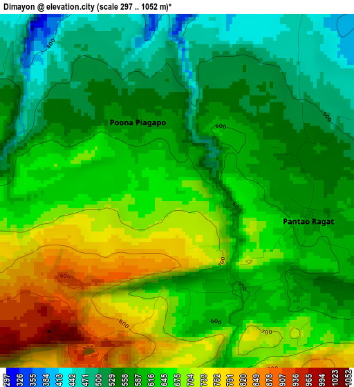 Dimayon elevation map