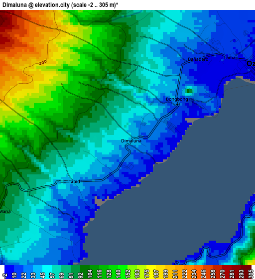 Dimaluna elevation map