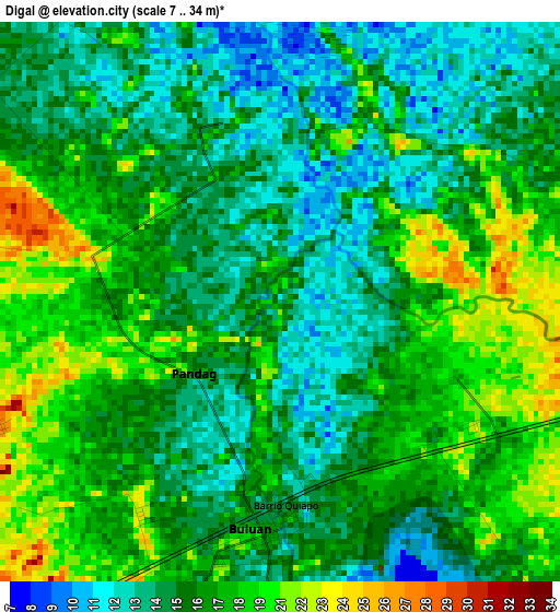 Digal elevation map