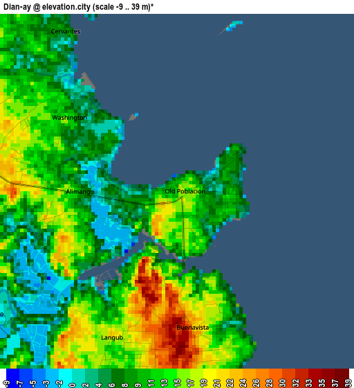 Dian-ay elevation map