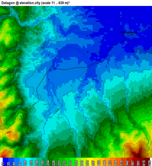 Datagon elevation map