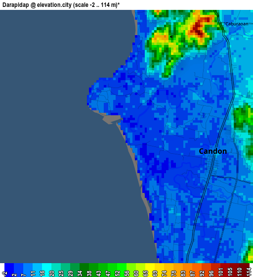 Darapidap elevation map