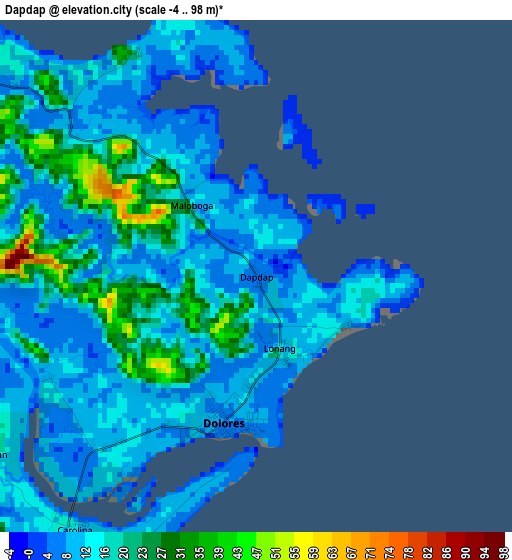 Dapdap elevation map