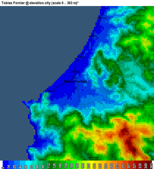 Tobias Fornier elevation map