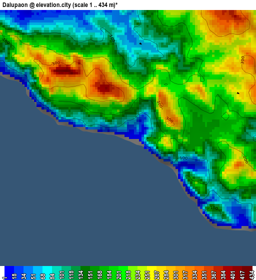 Dalupaon elevation map