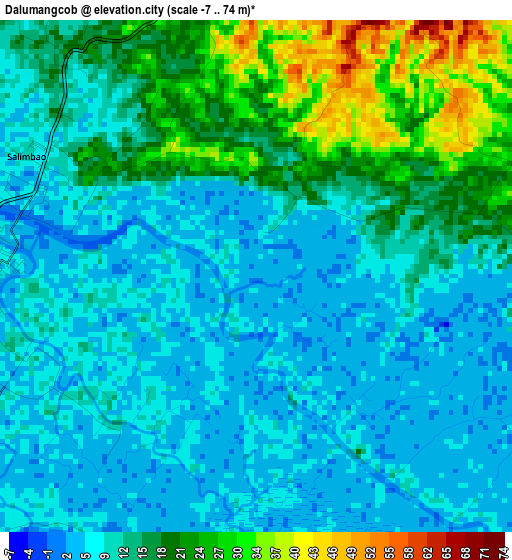 Dalumangcob elevation map