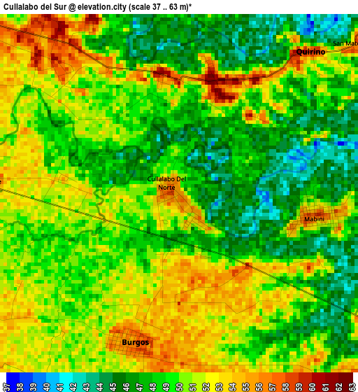 Cullalabo del Sur elevation map