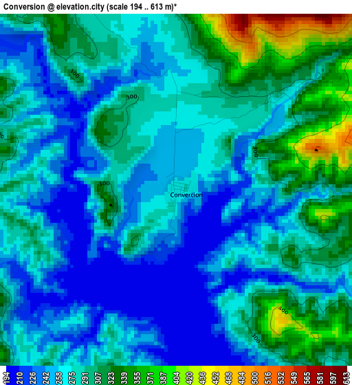 Conversion elevation map