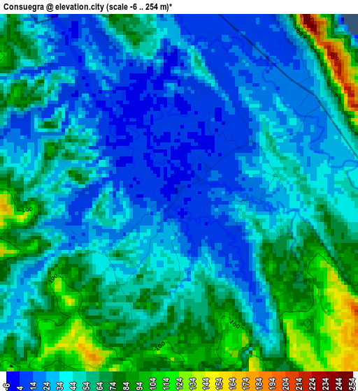 Consuegra elevation map