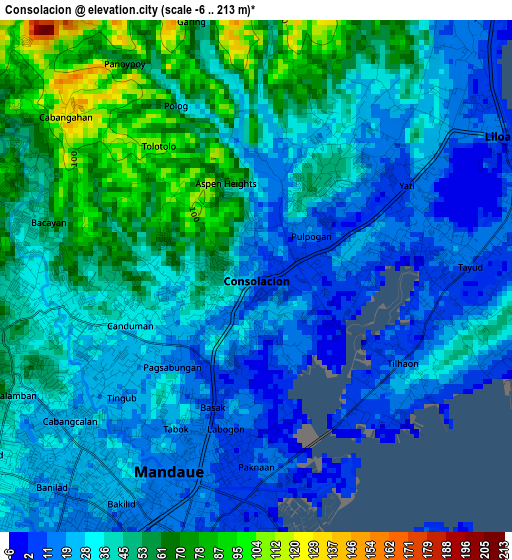 Consolacion elevation map