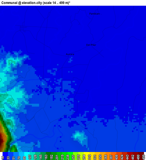 Communal elevation map