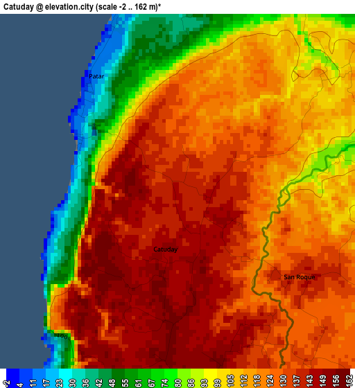 Catuday elevation map