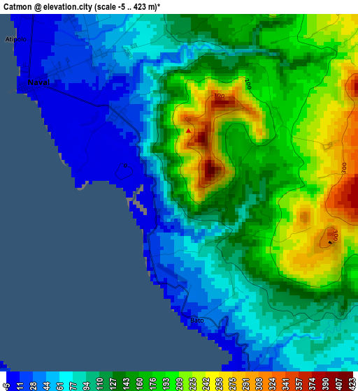 Catmon elevation map