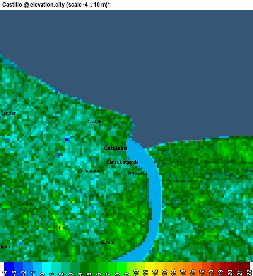 Castillo elevation map