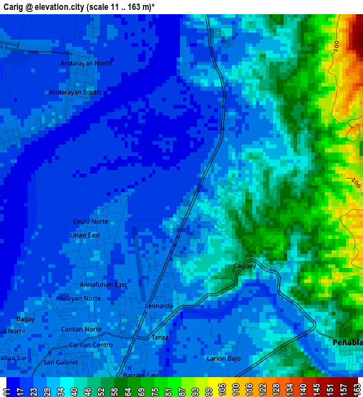 Carig elevation map