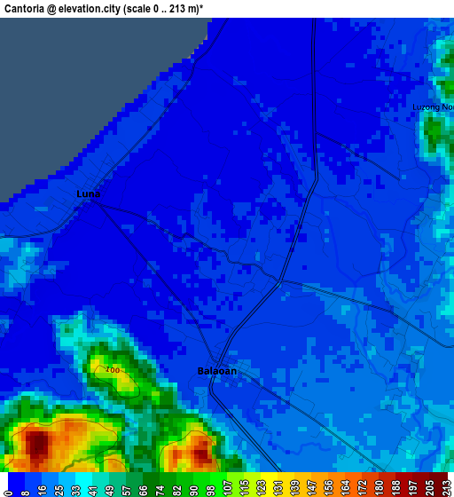 Cantoria elevation map