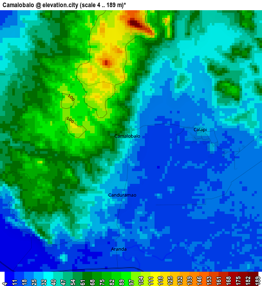 Camalobalo elevation map