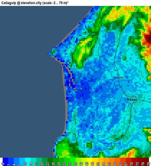 Callaguip elevation map