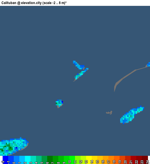 Calituban elevation map