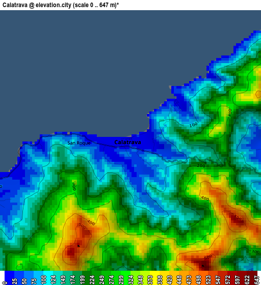 Calatrava elevation map