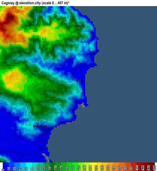 Cagsiay elevation map