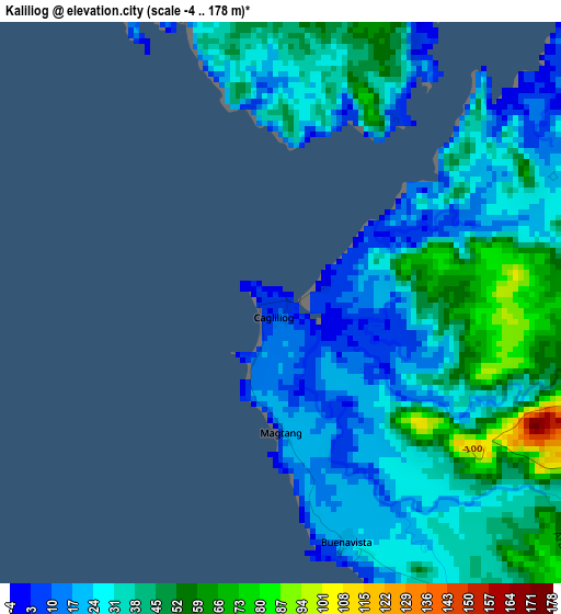 Kaliliog elevation map