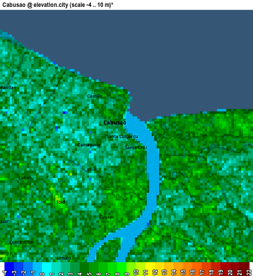 Cabusao elevation map