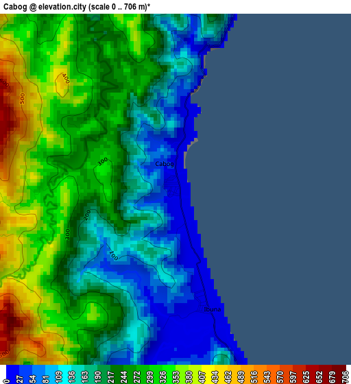 Cabog elevation map