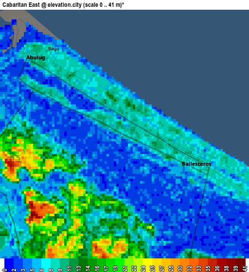 Cabaritan East elevation map